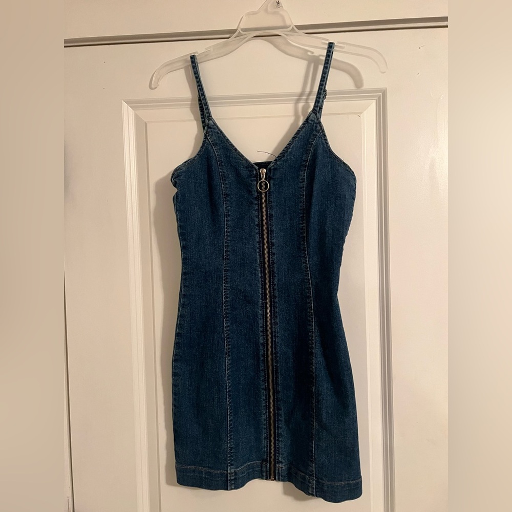 Jean mini dress